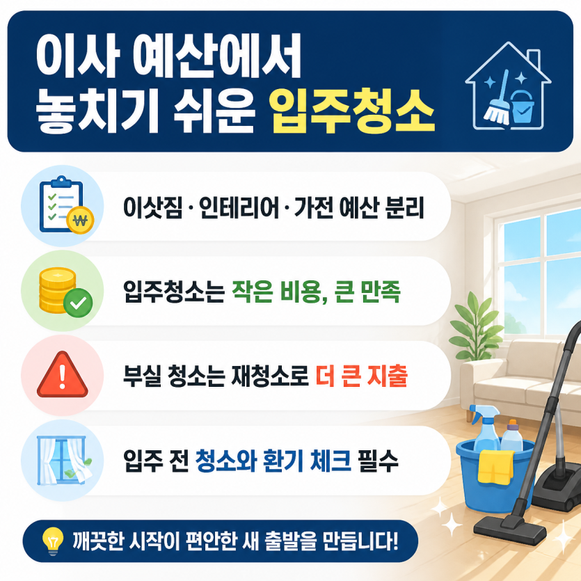 이사예산에서놓치기쉬운입주청소핵심정리