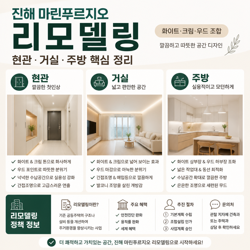 진해 마린푸르지오 리모델링 핵심정리